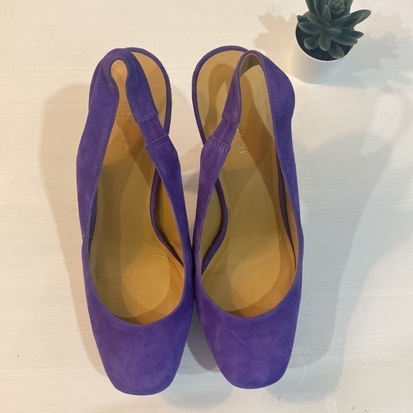 Nine West Purple Suede Pumps | Platform Heels - Picture 11 of 14